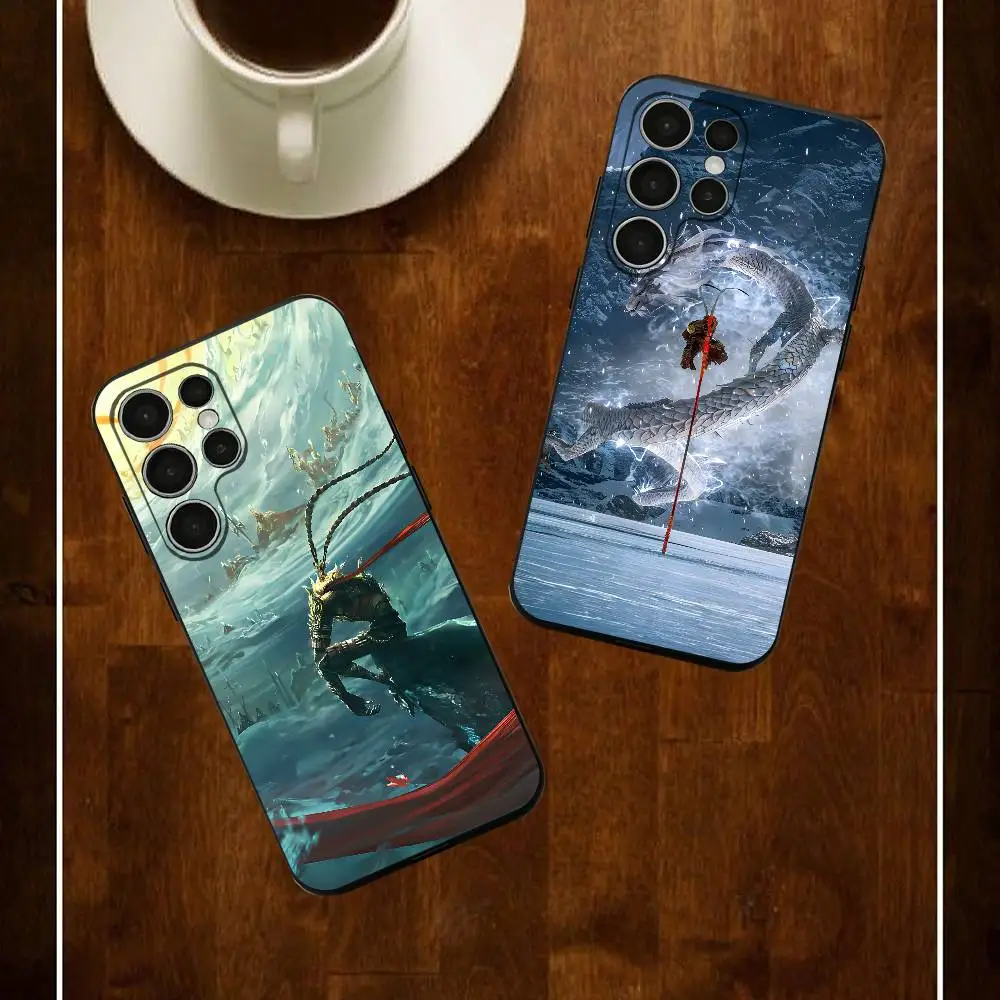 

Sun Wu Kong Phone Silicone Case For Samsung S24 22 20 23 21 20 Ultra Plus Lite 5G Print Cover