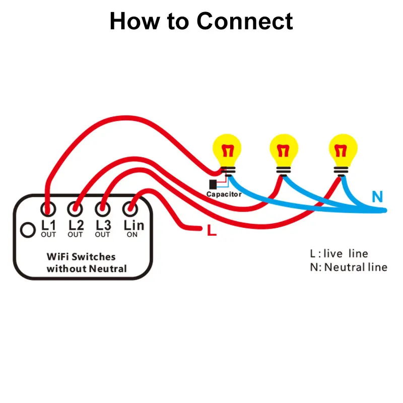 Wifi Wall Touch Switch EU No Neutral Wire Required Smart Light Switch 1 2 3 Gang 220V Tuya Smart Home Support Alexa Google Home