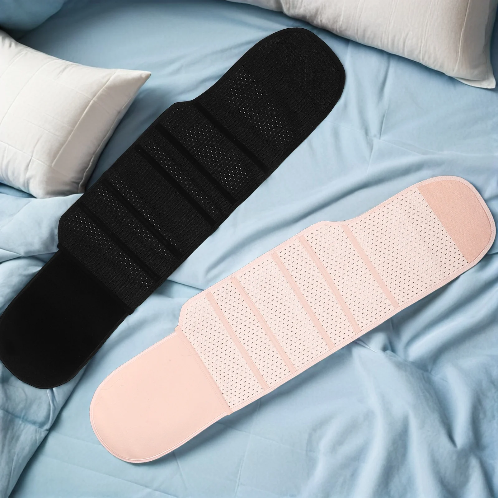 

2pcs Postpartum Belly Binder Adjustable Abdominal Compression Band For Women Post Pregnancy Recovery Body Shaping Maternity