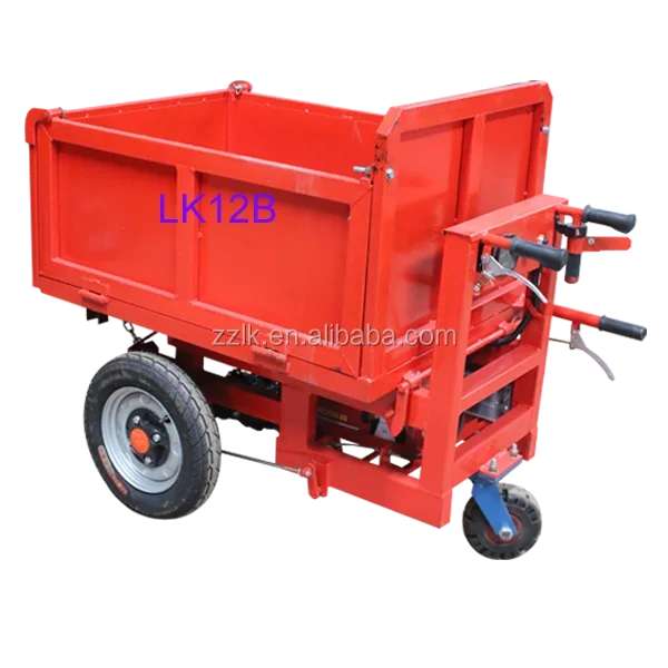 LK12 600kg Electric Powered Wheel Barrow,  Garden and Mini Farm Battery Powered Wheelbarrow