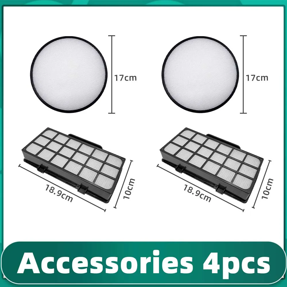 Fit For Rowenta RO7611 / RO7623 / RO7634 / RO7647 / RO7663 / RO7676 / TW7621 / TW7647 Outlet Inlet Hepa Filter Spare Part