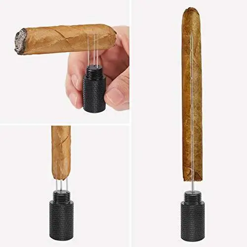 Cigar Needles Outdoor Stainless Steel Portable Cigar Puncher Needle Drill Loose Travel Cigar Accessories Smoking Tools