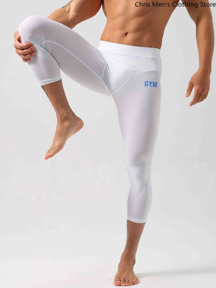 Pantalones cortos elásticos ajustados para entrenamiento deportivo para hombre, pantalones cortos transpirables de secado rápido para gimnasio y Fitness, pantalones cortos informales para correr al aire libre