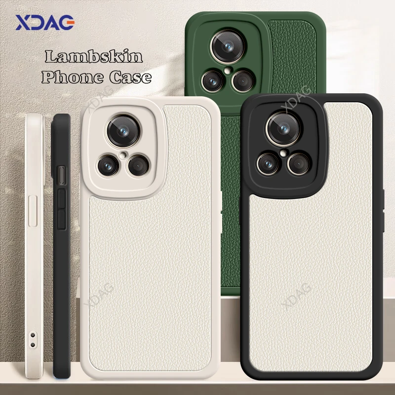 

Lamb Skin Square Phone Case for OPPO Realme GT2 GT 2 Explorer Master Edition Pro 5G Luxury High Qualtiy Soft Original Back Cover