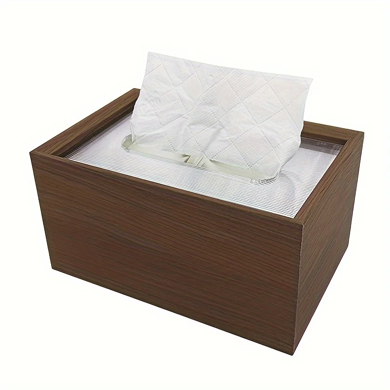 

Wood Napkin Dispenser Box for , Living Room, Coffee Table, Hotel Tissue Holder - Elegant Wooden Paper Towel Dispenser