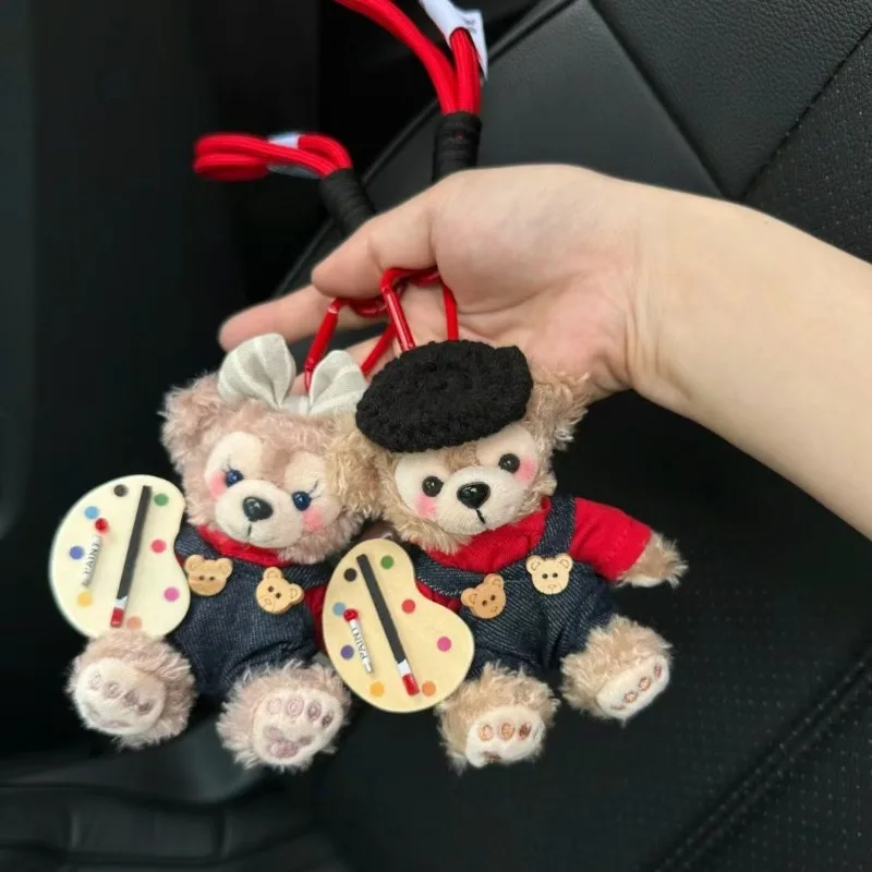 Disney Shellie May Duffey New Cute Student School Bag for Couples Cartoon Creative Plush Doll Car Keychain Decorative Pendant
