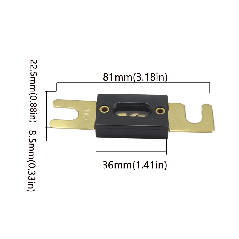 【3PCS】ANL-H ANL-B Transparent Car Fuse ANL Fuse Holder Distribution in line  Positive With ANL Fuse Fusible 30A - 500A view 6