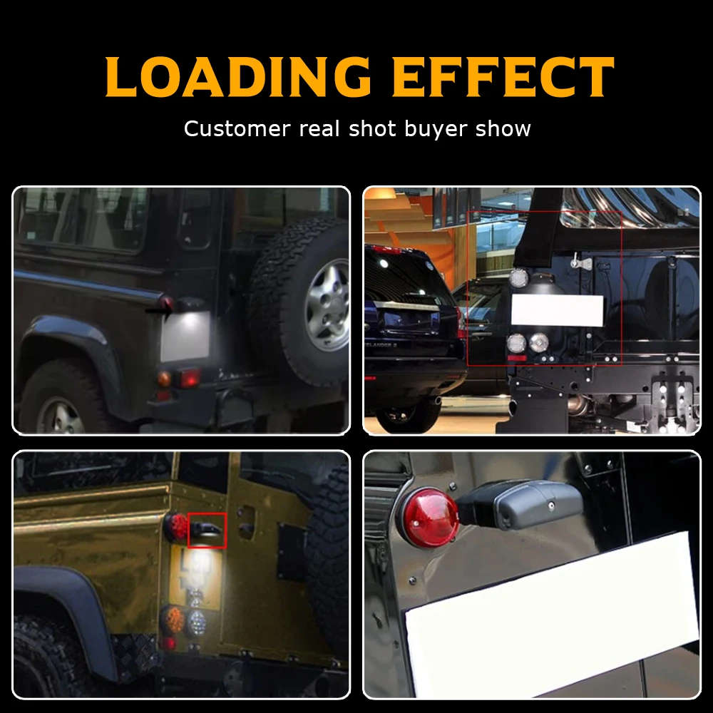 

High Quality LED Car License Lamp For Land Rover Series 2 2A 3 All Models Super Bright