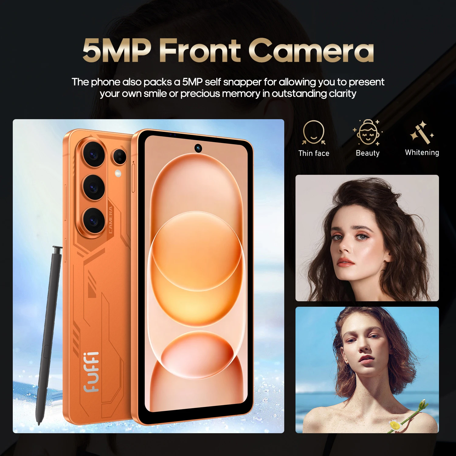 FUFFI S25 Pro Smartphone Android 12GB RAM 512GB ROM 6.6 Inch Cellphone 720x1612HD 5+16MP 3300mAh Battery 4G Network Mobile Phone