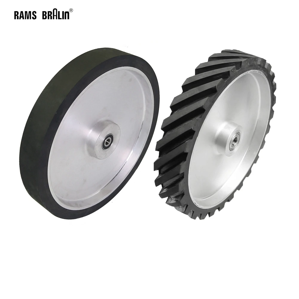 Roue de Contact en Caoutchouc pour Meuleuse à Bande, Pièce de Rechange ociamique, 350x50mm