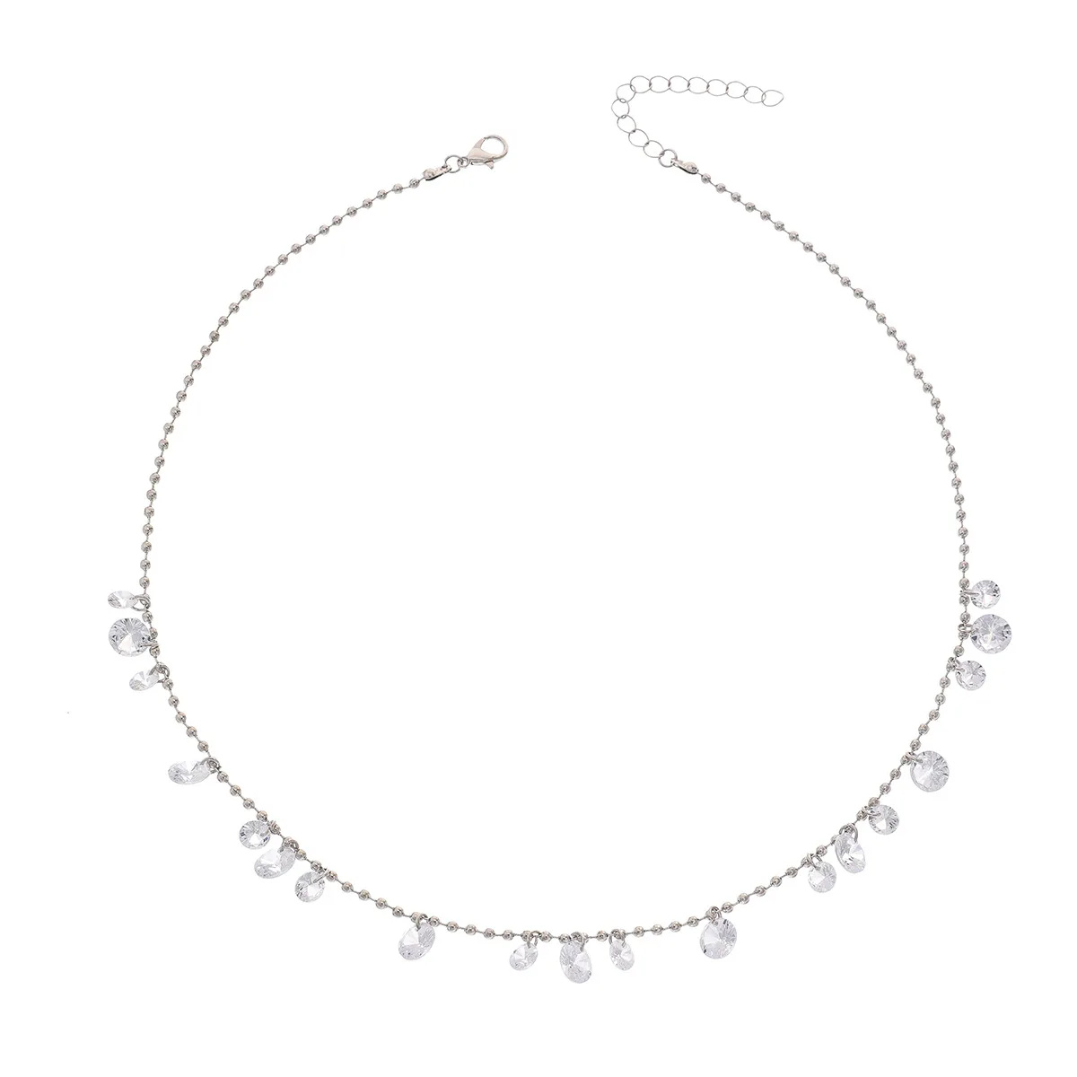 

Zircon Pendant Necklace Super Shiny Versatile Crystal Choker Luxury Minimalist Clavicle Chain Elegant Party Designer Jewelry