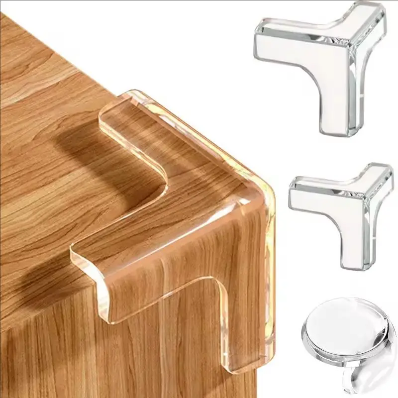 

Baby Safety Silicone Table Corner Protector Furniture Edge Protection Cover Transparent Children Anti Collision Edge Guards