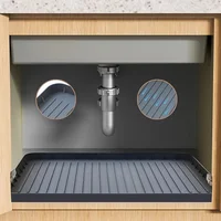 1pc Durable and multifunctional drain pad! Waterproof drip tray lining for kitchen and bathroom cabinets,easy to clean and store