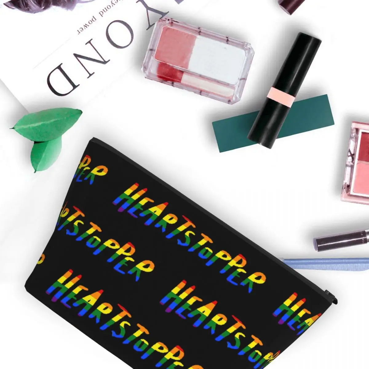 

Heartstopper Logo-Lgbt флаг женская косметичка дорожный органайзер для макияжа сумка для хранения туалетных принадлежностей Dopp Kit Case