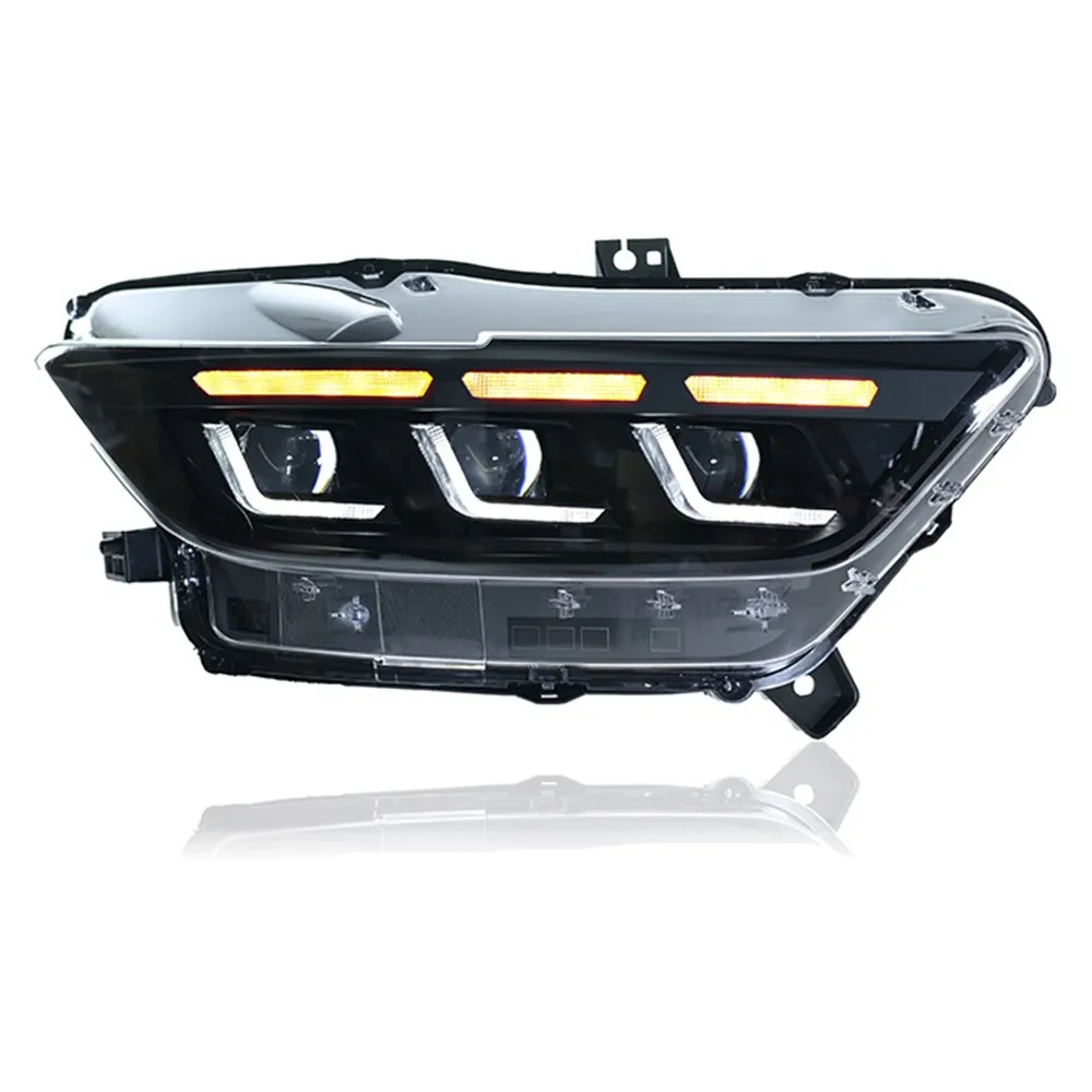 Car Front Lights For Ford Mustang LED Headlight 2015-2022 Mustang Headlamp DRL Lights Assembly Automotive Accessories