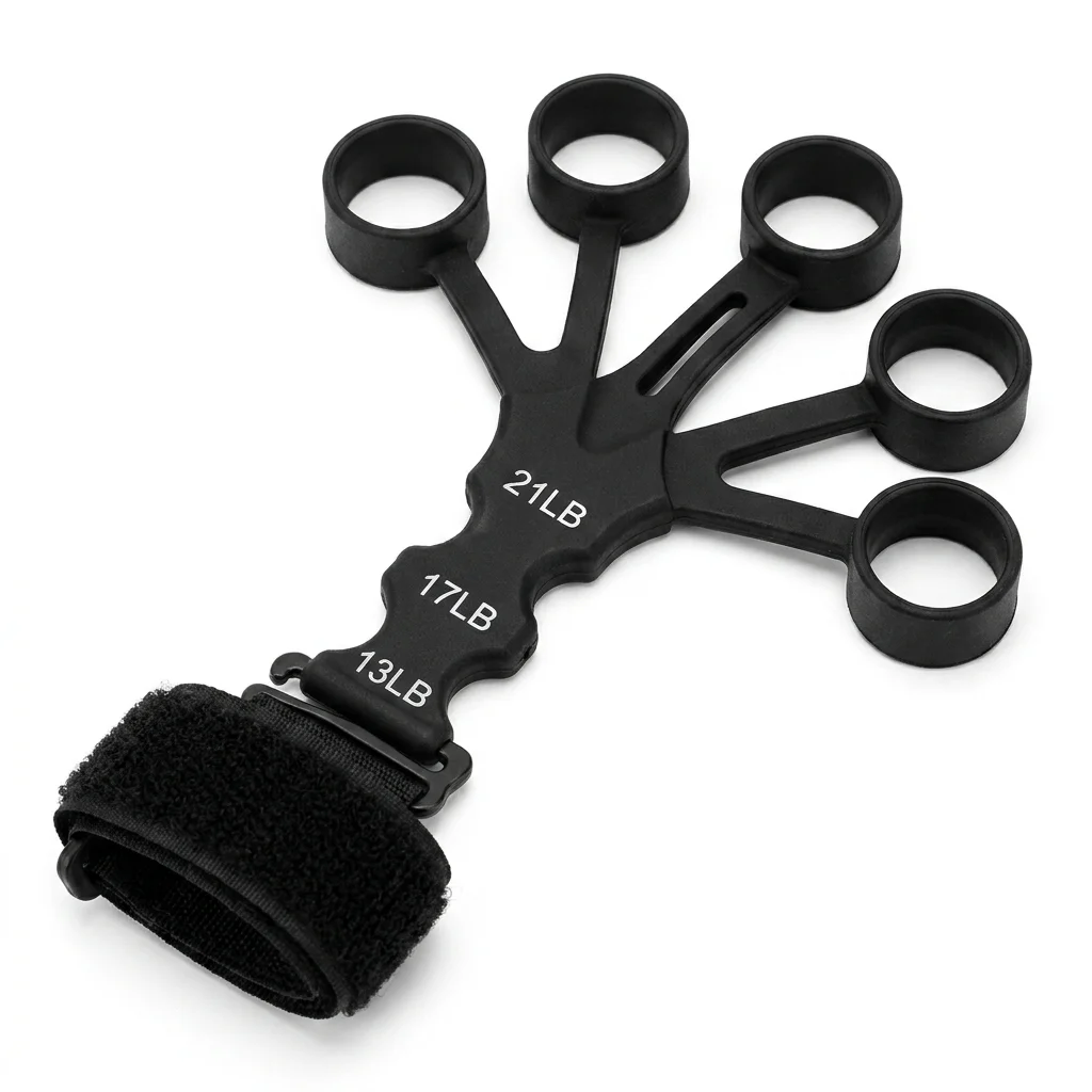 Adjustable Finger Resistance Trainer Hand Grip Strengthener Finger Stretcher Band Gym Fitness Training Climbing Guitar Piano Fin
