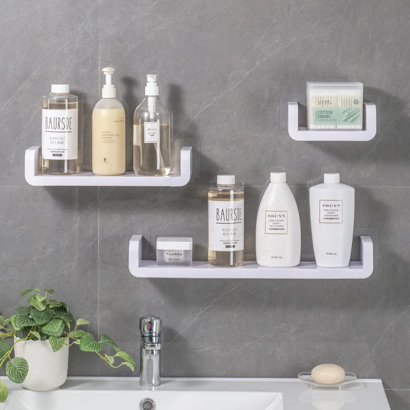 

Bathroom Kitchen Wall Mounted Shelf Waterproof Storage Rack Organizer for Toilet Restroom