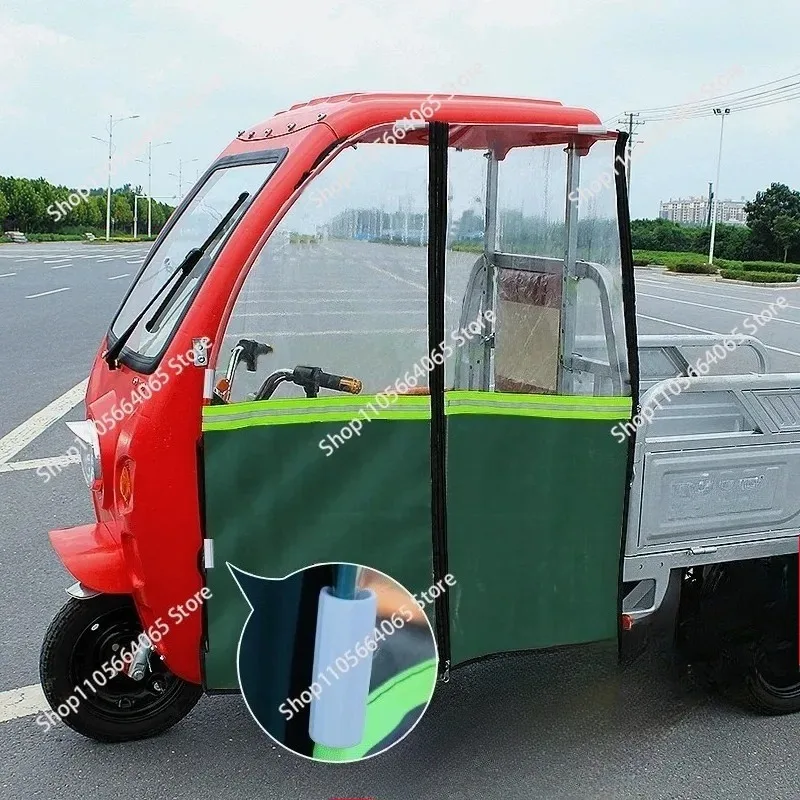 winter rain-proof windshield curtain, rain curtain windshield Express electric tricycle canopy, warm shed door curtain,  1pcs