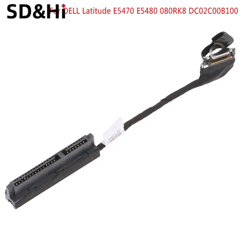 1pc SATA HDD Connector Hard Disk Cable Interface For DELL Latitude E5470 E5480 080RK8 DC02C00B100 Computer Cables