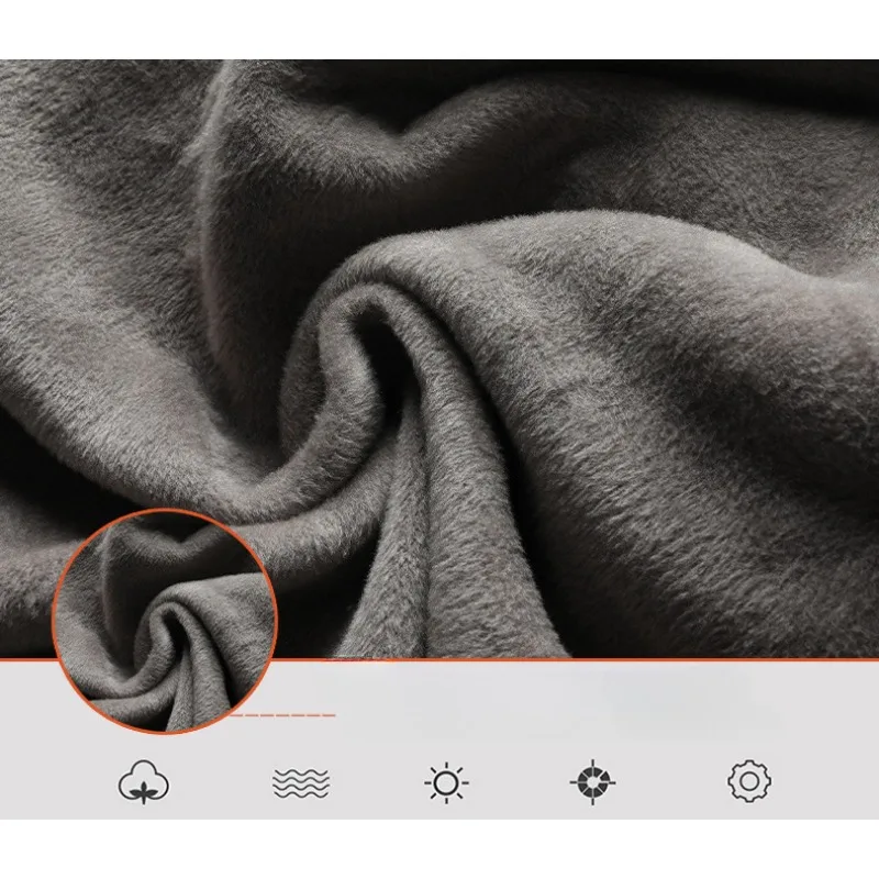 Suéter de cuello simulado para hombre, Jersey de punto elástico, grueso, de felpa sólida, cálido, informal, a la moda, Invierno