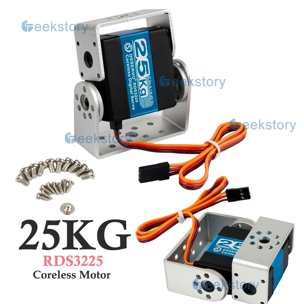 

25kg.cm Two-axis RDS3225 Digital Servo Coreless Motor 180/270 Degrees Metal Gear Servos DIY Parts For RC Car/Robot Model Toys