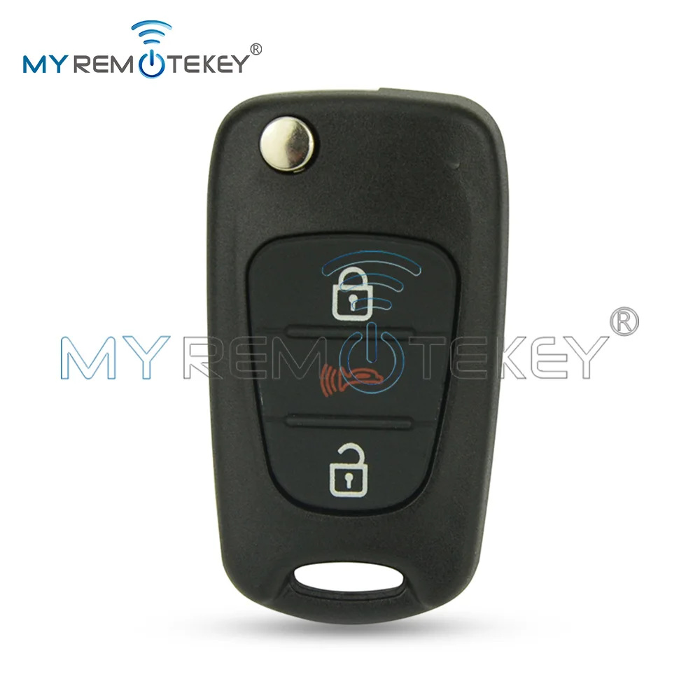 

Remtekey Flip key shell 3 button for Hyundai Kia Sportage Soul Rio 2010-2014 FCC NYOSEKSAM11ATX