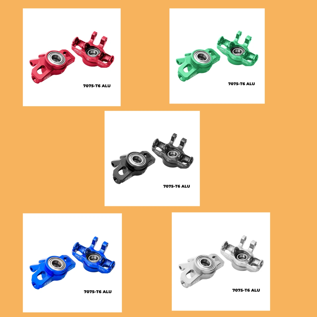 

GPM Alloy 7075 Front Steering Block big Bearing ARRMA 1/16 Mojave Grom LOSI 1/12 Nascar