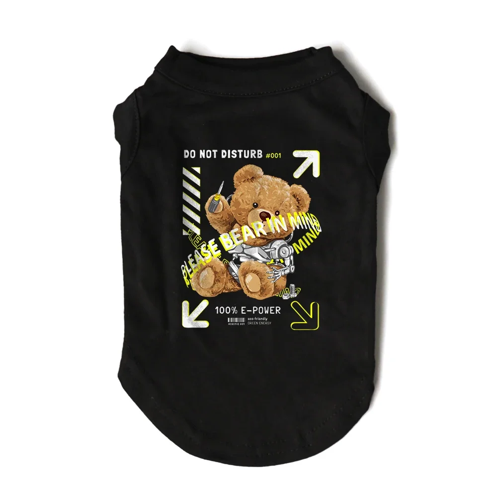 Do Not Disturb Dog Puppy Singlet Kleidung Baumwolle Small Medium Chihuahua Frenchie Yorkshire Frühling Sommer Casual Robert Fashion