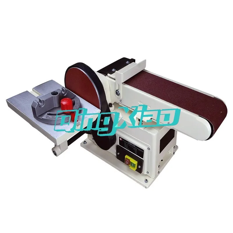 Vertical Belt Sander Grinder Small Benchtop Sander Woodworking Sanding Polishing Disc Machine Abrasive Tools