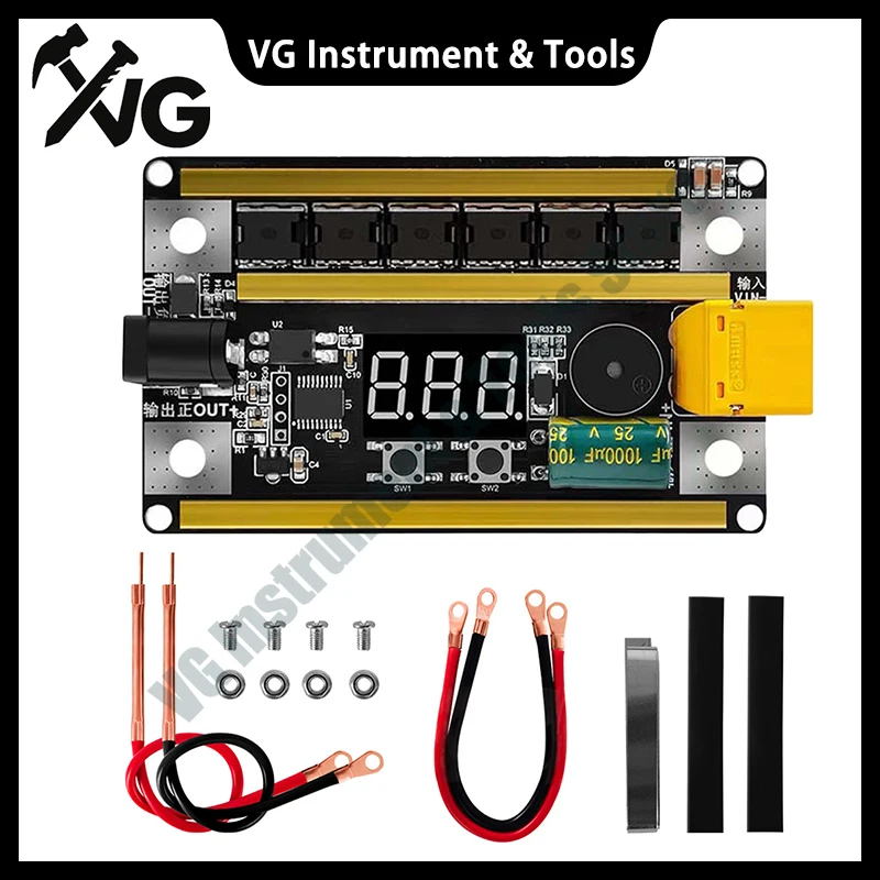 gx591スポット溶接機制御基板-デジタル管ディスプレイ-12vリチウム電池制御基板キット-99段階調整可能-18650電池対応