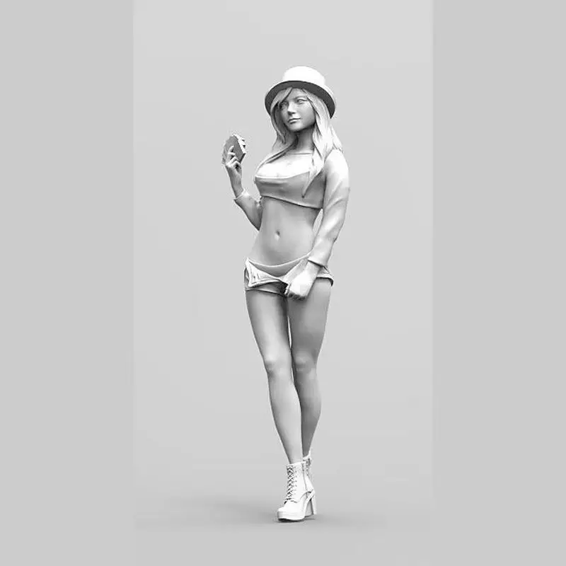 

1/35 Beautiful Sexy Girls In Action Series Resin Micro Miniature Figure 3d Printed White Model Toy Unassembled And Unpainted Kit