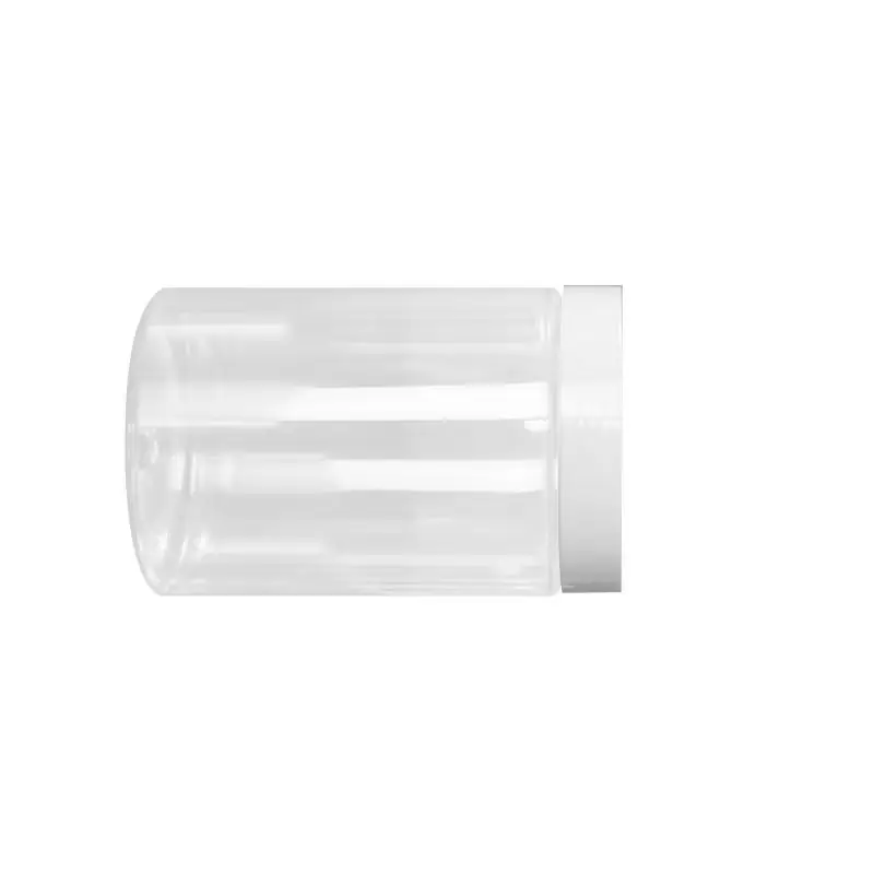 

15Pcs Cream Jar Transparent Plastic 83 Mouth PET White Lid 600ML Refillable Tea Food Storage Box Face Cream Facial Mask Jars