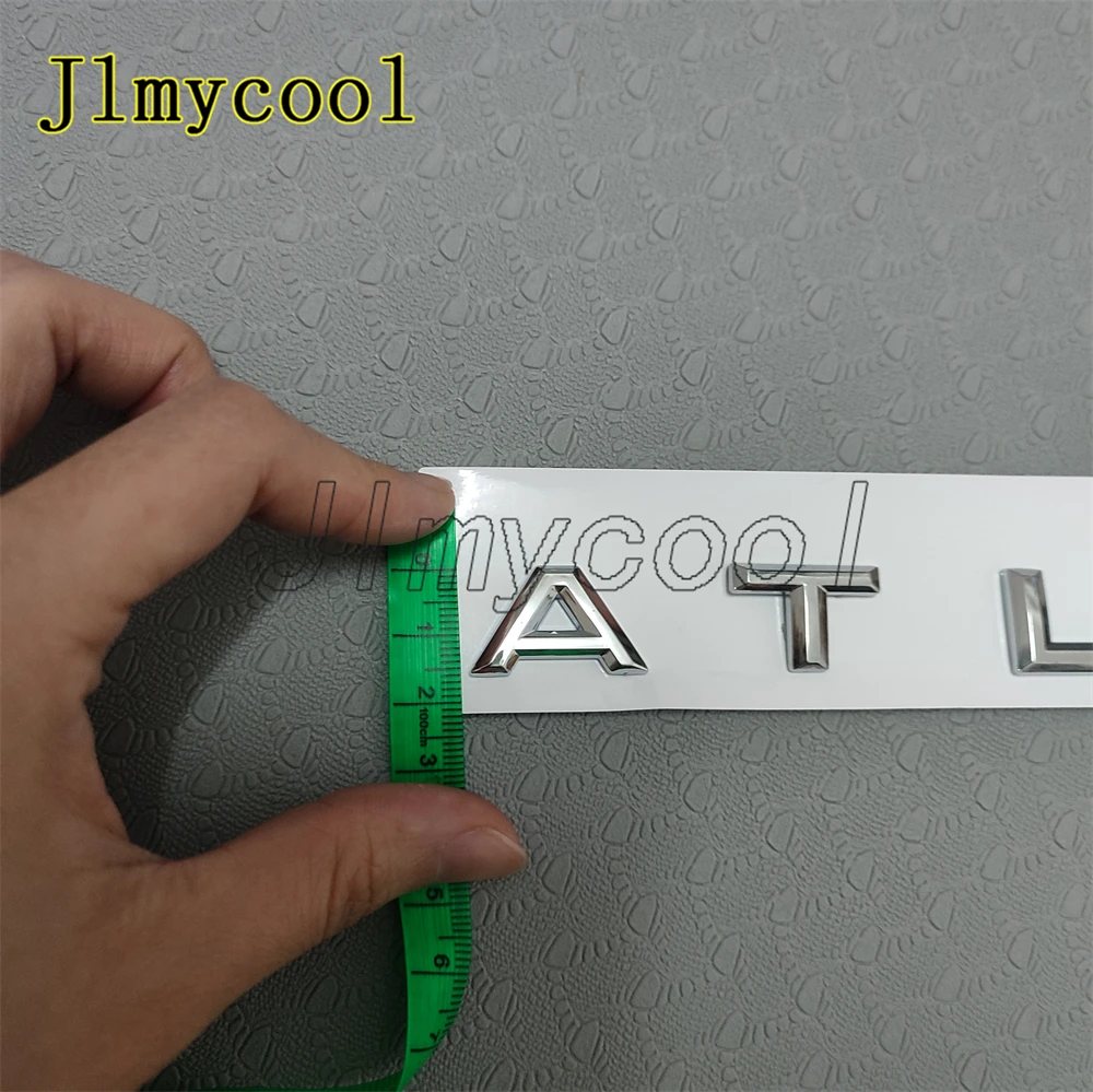 18-24 لسيارة VW Atlas الخلفية غطاء فتحة الباب الخلفي حرف Nmaeplate شارة شعار كروم #5