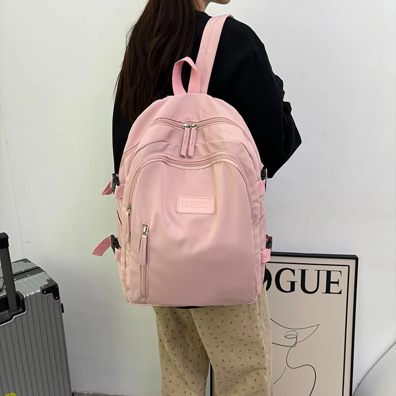 Creative Waterproof Teenage Nylon Book Bag Large Capacity Backpack Fashion Students School Bag Boys Girls Travel Backbag