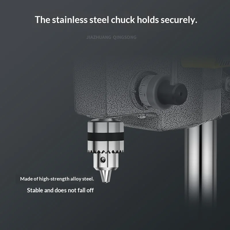 Tischbohrmaschinen, variable Geschwindigkeit, 12 Geschwindigkeiten, 16 mm Spannfutter, Gusseisenbasis, leistungsstarker Motor, robust, Werkstatt, Holz, Metall, Heimwerkerarbeiten