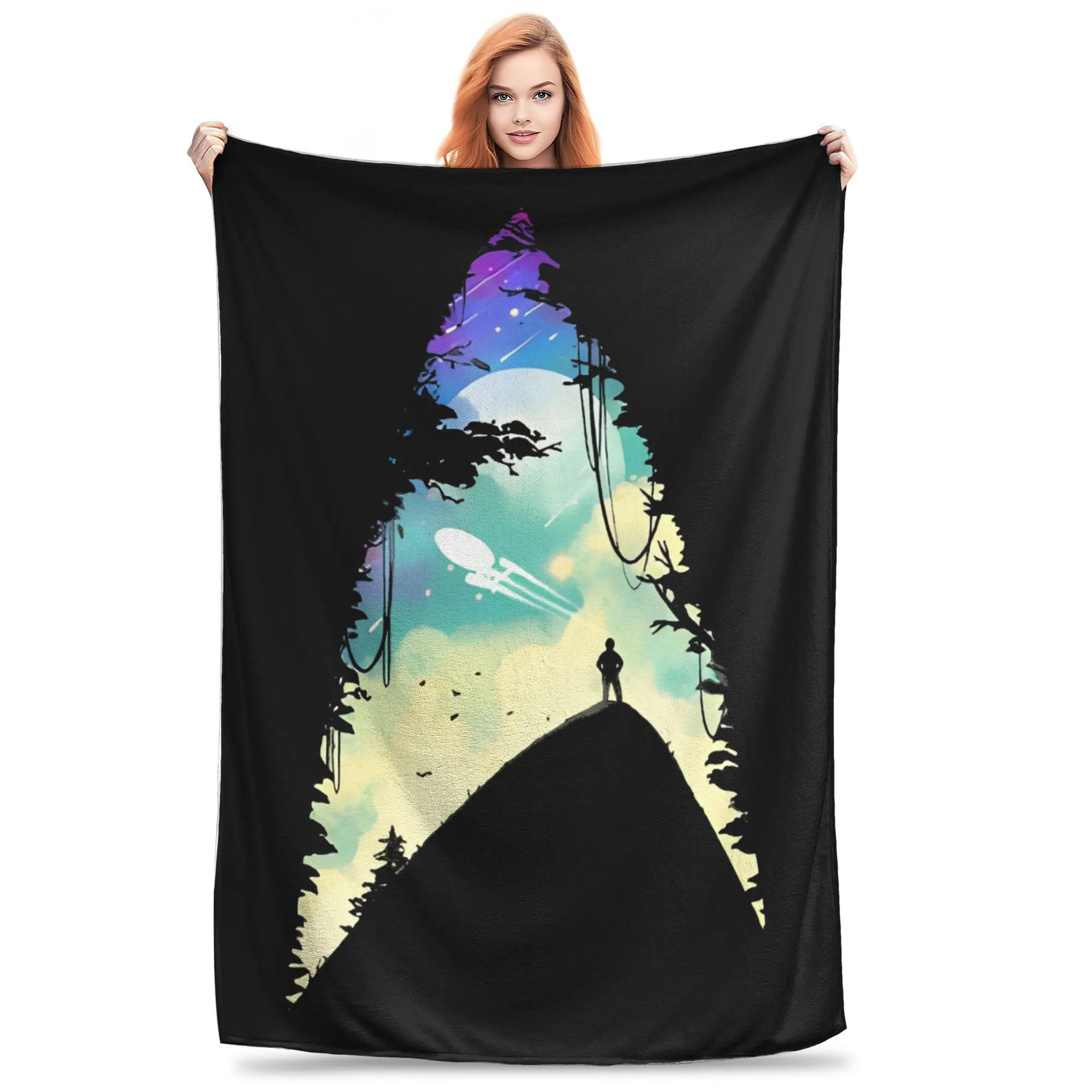 

Stars Treks V The Final Frontier Blanket Multi-size Super Soft and Warm Throw Blankets for Couch Sofa and Bed