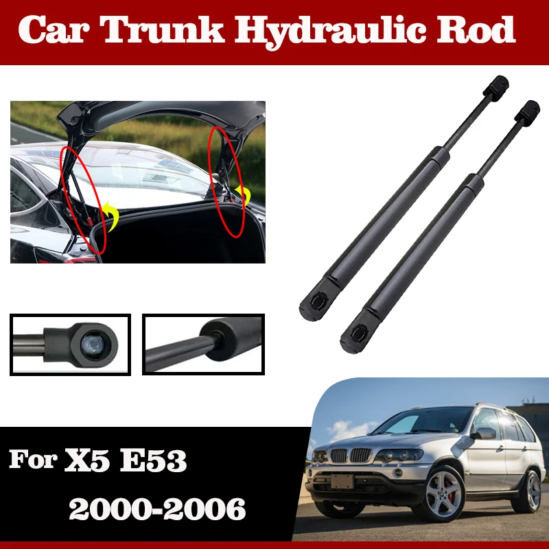 

Car Tailgate Support Rod For BMW X5 E53 Accessories 2000-2006 Hydraulic Stay Support Lever Shock Absorbers Telescopic Struts