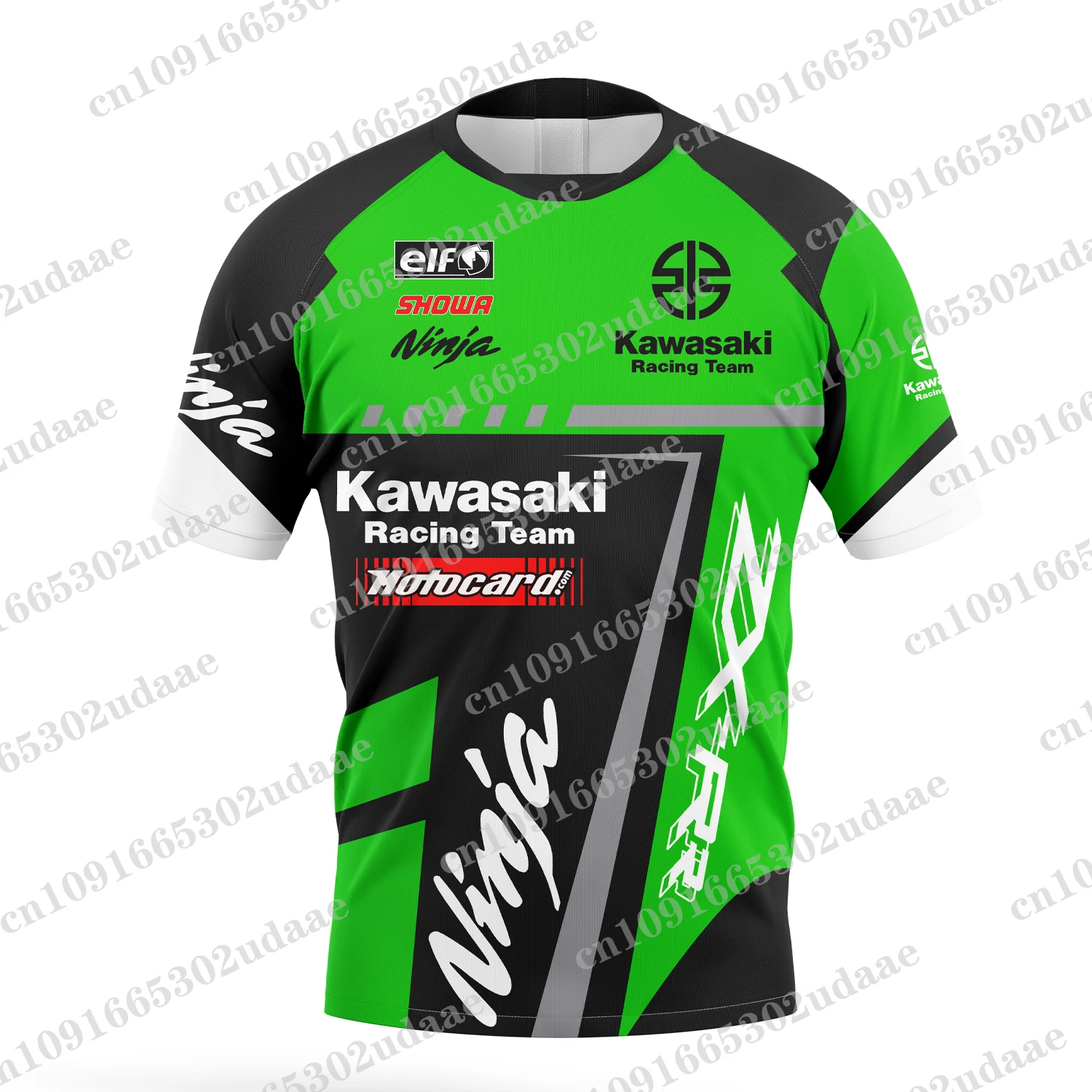 Camiseta de equipo de carreras Kawasaki para hombre y mujer, ropa deportiva de manga corta, Tops de moda, novedad de 2024