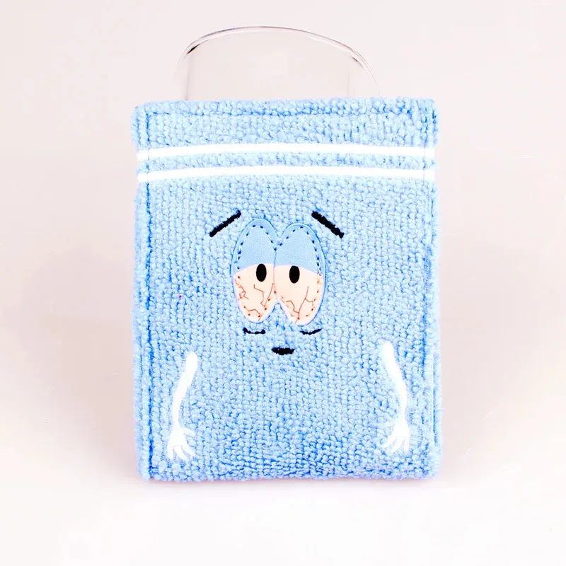 Paño de toalla corto, divertido y sencillo, anime bordado, billetera de moda, diseñador, tarjetero personalizado