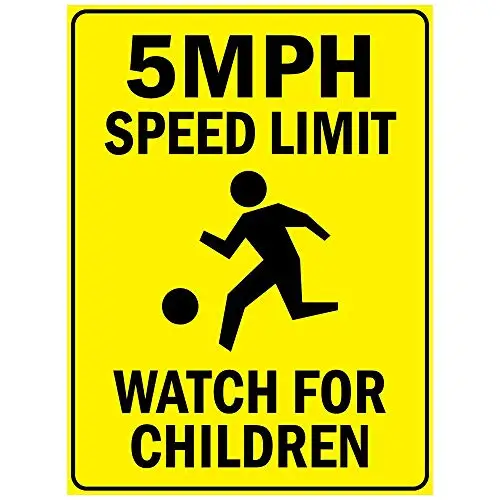 

Outdoor Decor Aluminum Sign 8x12,5 Speed Limit Watch for Children,Art Decoration for Bar Cafe Cute Hotel Office Cafeteria for Pr