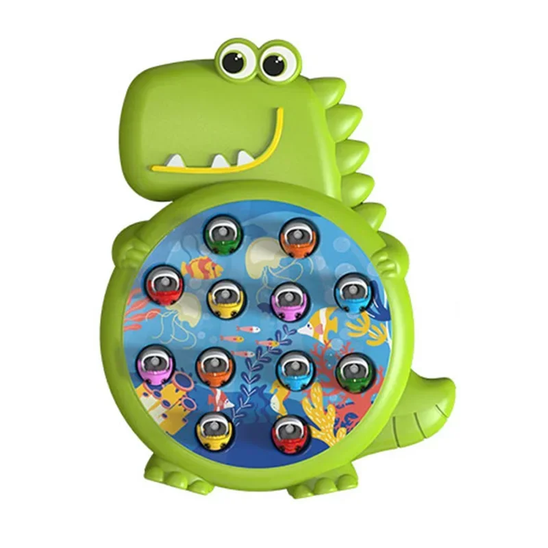 Dinosaur Simple Magnetic Fishing Toys Play Rod Game Toys for Children Baby Montessori with Rod Kids Educational Rotating Gift