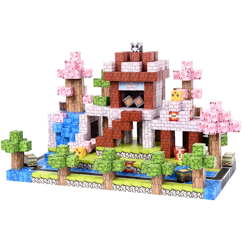 كتل مغناطيسية مخصصة، مكعبات مغناطيسية - ألعاب جذعية للأطفال 3+. هدايا مثالية للهالوين/عيد الميلاد قابلة للتكديس للأولاد والبنات