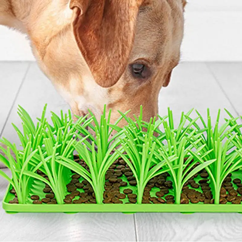 Pet Snuffle Pad Sniff Mat Dogs Silicone Grass Mats For Cats Snuffle Pad Non-Slip For Large Medium Small Breed Dogs