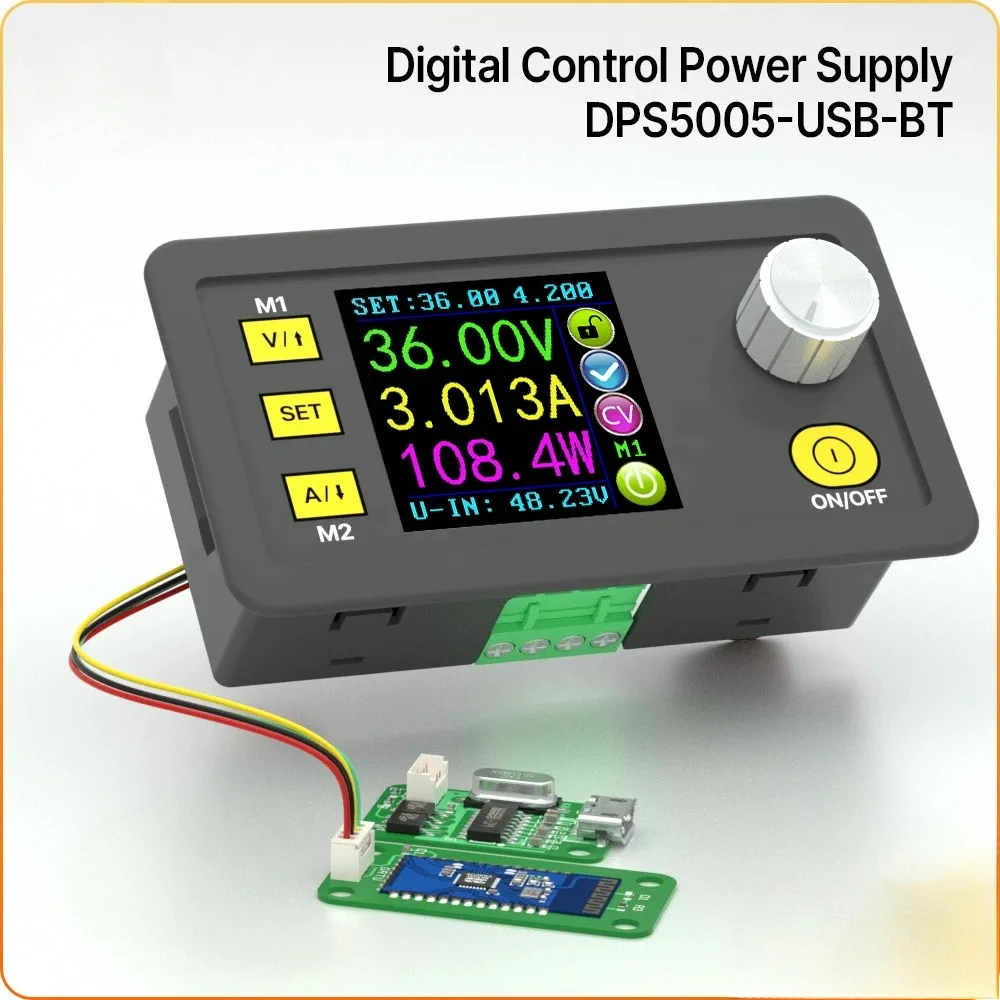 โมดูลจ่ายไฟแบบปรับแรงดันไฟฟ้ากระแสตรงลง (DC-DC Step Down) แบบคงที่ 50V 5A พร้อมระบบสื่อสาร