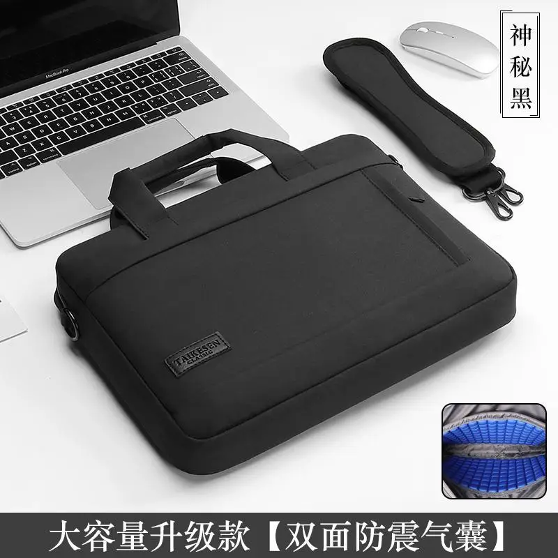 ビジネスラップトップバッグケースショルダートートバッグノートブックバッグブリーフケース13-15-17インチmacbook-air-pro-hp-huawei-asus-dell用