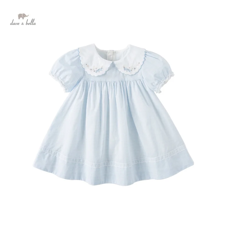 Dave Bella Girl's Dresses Children's Baby Casual Cotton Bubble Sleeves  Ventilate Summer Princess Outdoors DB2238126