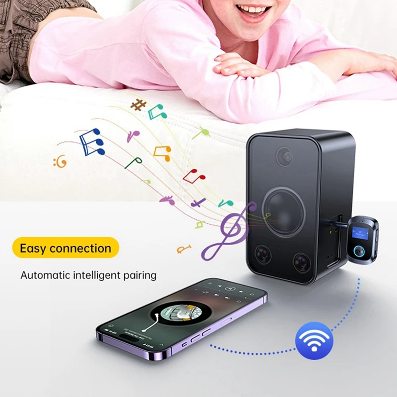 Wielofunkcyjny adapter audio Bluetooth Adapter bezprzewodowy Muzyka stereo 3,5 mm AUX Bezstratna muzyka Adapter bezprzewodowyabgi