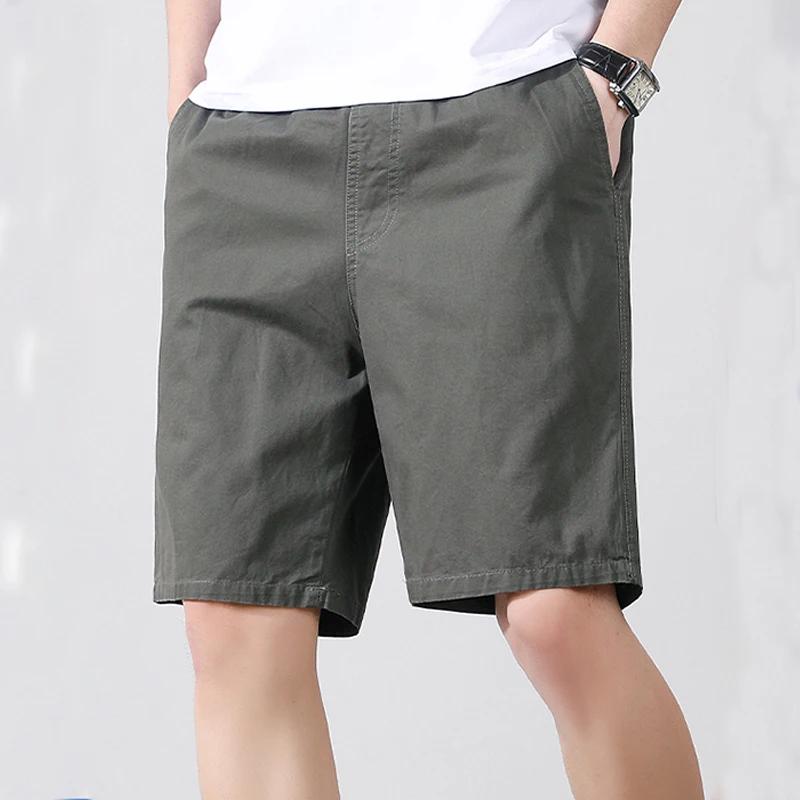 

Lightweight Breathable Casual Summer Cotton Shorts Man Fashion Short Pants Elastic Drawstring Outdoor Hiking Shorts