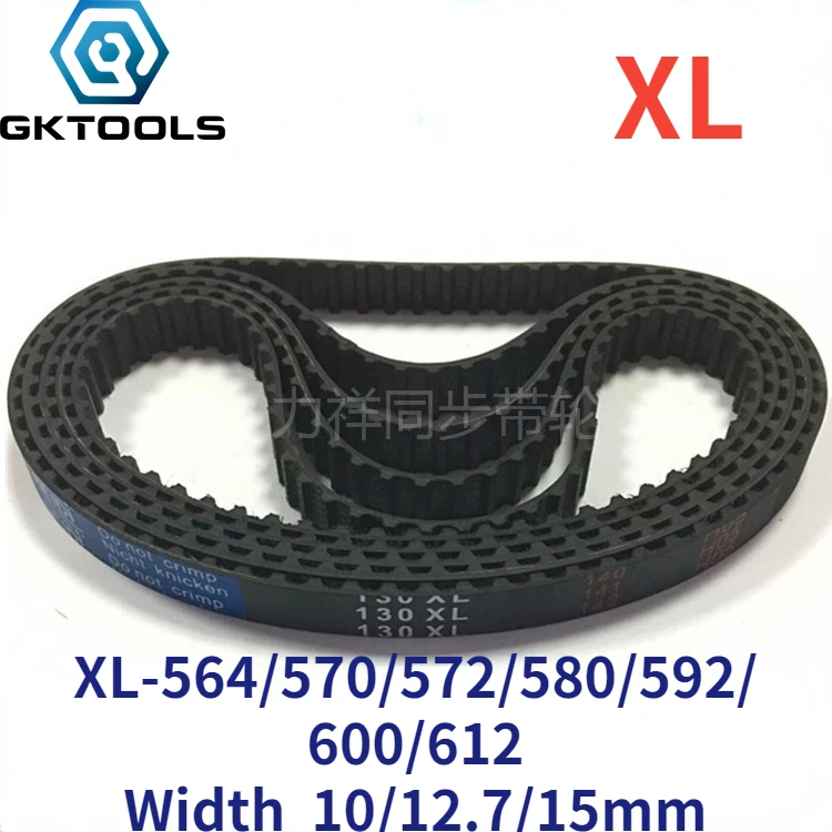 GKTOOLS 564/570/580/600 XL Timing Belt Width 10/12.7/15mm Perimeter 1432.56/1447.8/1473.2/1524mm Rubber Belt Inch trapezoid