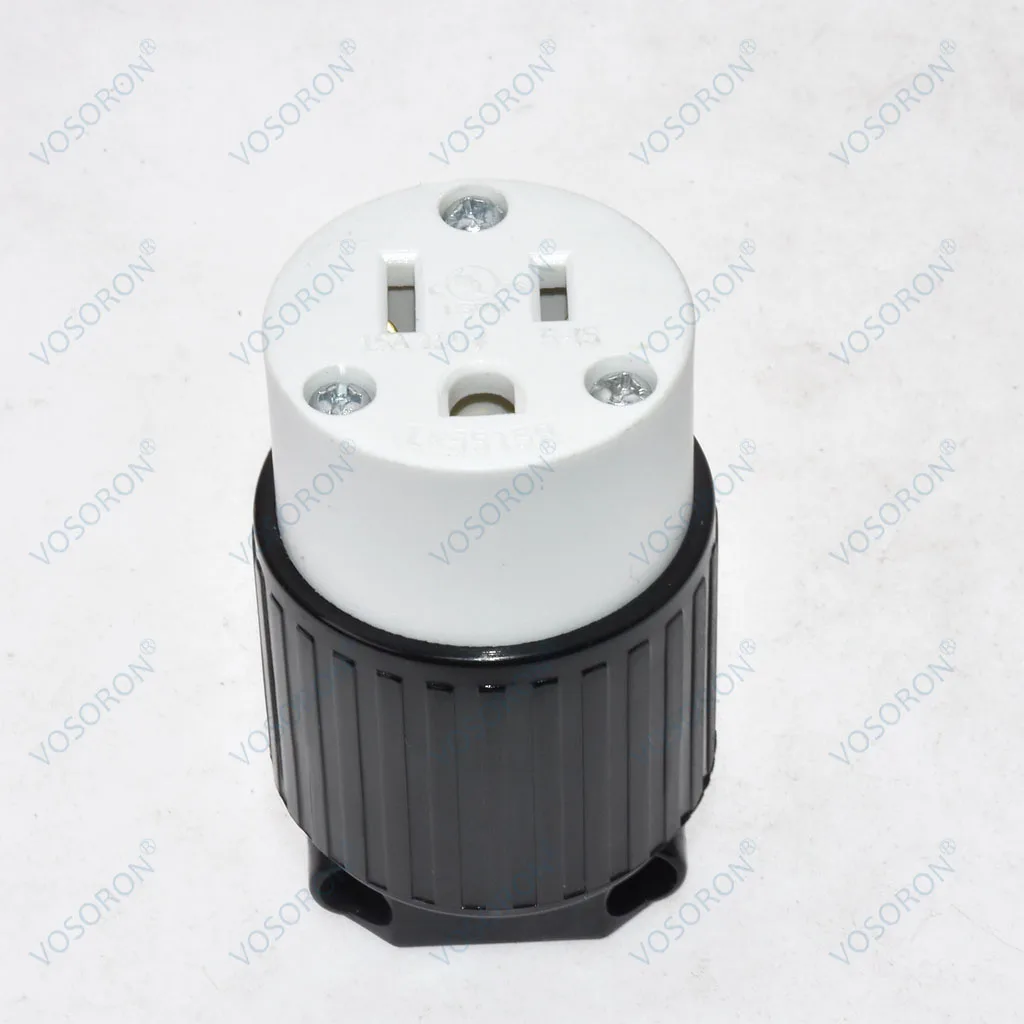 Nema 5-15P/5-15r Vervangende Plugconnector Met Rechte Messen, Usa 3 Gaten 5-15r Vervangend Snoerstopcontact, 15 Ampère, 125 Volt